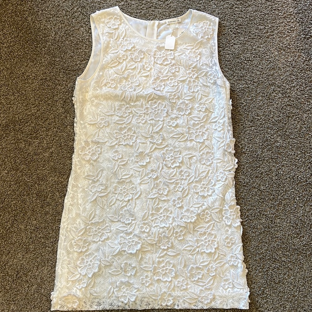 Club Monaco white lace dress size 12